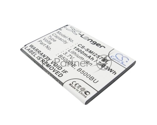Аккумулятор CS-SMI257XL (B500AE) для Galaxy S4 mini GT-I9190 3.7V / 1900mAh / 7.03Wh Аккумулятор CS-SMI257XL (B500AE) для Galaxy S4 mini GT-I9190 3.7V / 1900mAh / 7.03Wh