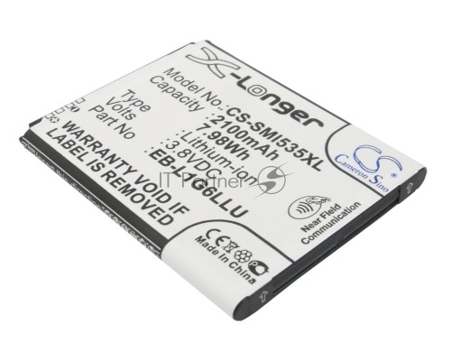 Аккумулятор CS-SMI535XL для Samsung Galaxy S3 I9300 3.8V / 2100mAh / 7.98Wh Аккумулятор CS-SMI535XL для Samsung Galaxy S3 I9300 3.8V / 2100mAh / 7.98Wh