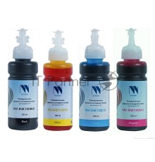 Чернила NV PRINT универсальные на водной основе для аппаратов HP, комплект 4 цвета по 100 мл