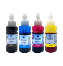 Чернила NV PRINT водорастворимые T6641 - T6644  для аппаратов Epson L100, L110, L120, L132, L200, L210, L222, L300, L312, L350, L355, L362, L366, L456, L550, L555, L566, L1300, L386, L486, L121, L3050, L3060, L3070, L364, L382,  L605, L655, L1455, компле