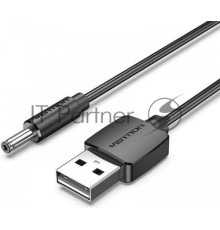 Кабель Vention USB AM/DC-jack 3.5мм M - 1м Чёрный