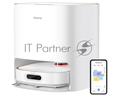Робот-пылесос Dreame RLS6TAC W10 Pro белый, 55 Вт, 6400 мАч Li-Ion, уборка сухая/влажная, пылесборник контейнер 0.45 л