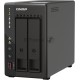 SMB QNAP TS-253E-8G NAS, 2-tray w/o HDD. 2xHDMI-port. 4-core Celeron J6412 2-2.6 GHz, 8GB DDR,  2x2.5Gb LAN, 2 x M.2 2280 PCIe Gen 3 x2, 2x USB 3.2 Gen 2 (10Gbps) Port, 2x USB 2.0 port