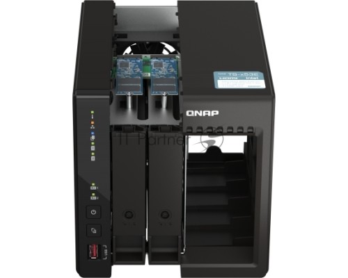 SMB QNAP TS-253E-8G NAS, 2-tray w/o HDD. 2xHDMI-port. 4-core Celeron J6412 2-2.6 GHz, 8GB DDR,  2x2.5Gb LAN, 2 x M.2 2280 PCIe Gen 3 x2, 2x USB 3.2 Gen 2 (10Gbps) Port, 2x USB 2.0 port
