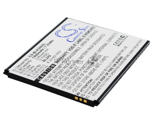 Аккумулятор CameronSino CS-BLK300SL BL242 для Lenovo A6010 Lenovo K3 3.7V / 1900mAh / 7.03Wh Аккумулятор CameronSino CS-BLK300SL BL242 для Lenovo A6010 Lenovo K3 3.7V / 1900mAh / 7.03Wh