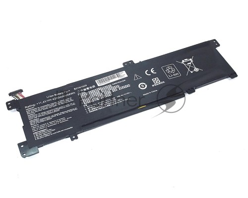 Аккумуляторная батарея для ноутбука Asus K401L (B31N1424-3S1P) 11.4V 48Wh OEM черная