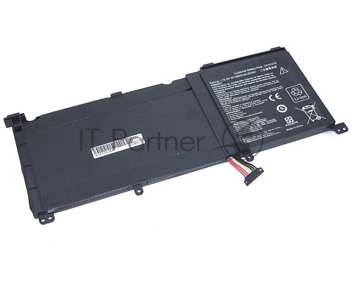 Аккумуляторная батарея для ноутбука Asus ZenBook Pro UX501VW (C41N1416-4S1P) 15.2V 60Wh OEM черная