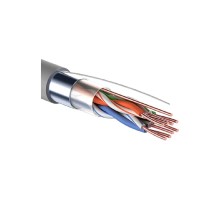 PROconnect (01-0152-100) Кабель витая пара F/UTP, CAT 5е, PVC, 4PR, 24AWG, INDOOR, SOLID, серый, 100м
