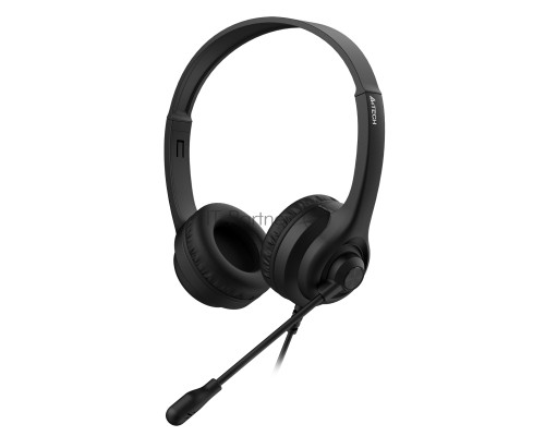 Наушники с микрофоном A4Tech HS-8i черный 1.8м накладные оголовье