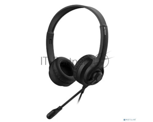 Наушники с микрофоном A4Tech HS-8i черный 1.8м накладные оголовье