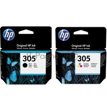 Картридж HP 305 струйный, набор черный и цветной (120/100 стр)