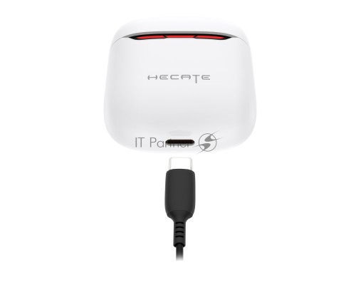 Наушники с микрофоном Edifier GM3 Plus белый вкладыши BT оголовье