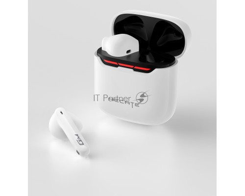 Наушники с микрофоном Edifier GM3 Plus белый вкладыши BT оголовье