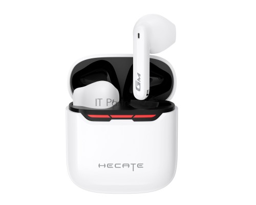 Наушники с микрофоном Edifier GM3 Plus белый вкладыши BT оголовье