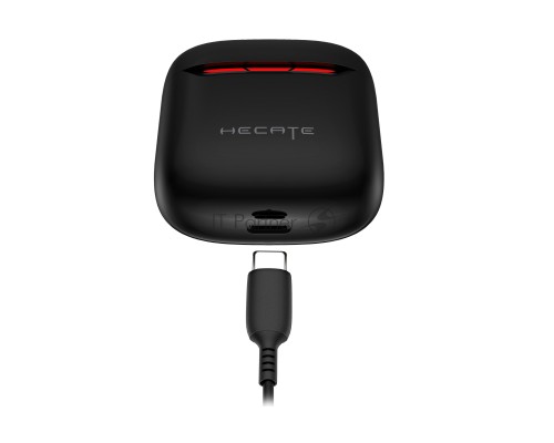 Наушники с микрофоном Edifier Hecate GM3 Plus черный вкладыши BT оголовье
