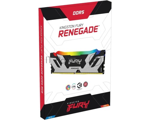 Оперативная память Kingston 16GB U-DIMM DDR5 , 6800МГц, CL32, FURY Renegade RGB