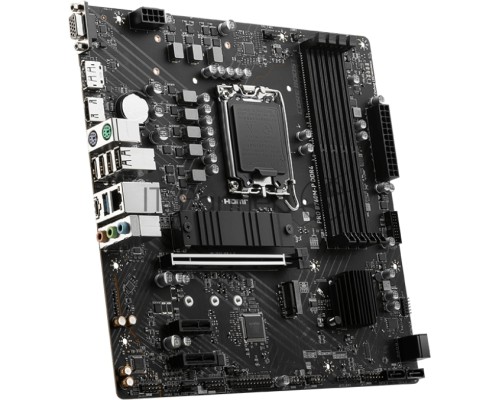 Материнская плата MSI PRO B760M-P DDR4, LGA 1700, Intel B760, 4xDDR4, 4xSATA, 2xM.2, 1xPCI-E 4.0 x16, 2xPCI-E 3.0 x1, 1xHDMI, 1xDP, 1xVGA, 1x1Gb LAN, 4xUSB-A 2.0, 1xUSB-A 3.2 Gen 1, 1xUSB-C 3.2 Gen 2, 3x3.5 мм, 7.1, Micro-ATX