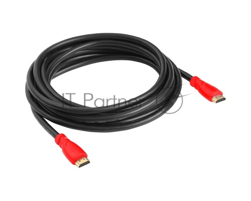 Кабель GCR 5.0m HDMI версия 1.4, черный, красные коннекторы, OD7.3mm, 30/30 AWG, позолоченные контакты, Ethernet 10.2 Гбит/с, 3D, 4K GCR-HM350-5.0m, экран Кабель GCR 5.0m HDMI версия 1.4, черный, красные коннекторы, OD7.3mm, 30/30 AWG, позолоченные контакты, Ethernet 10.2 Гбит/с, 3D, 4K GCR-HM350-5.0m, экран