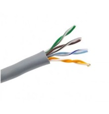 Rexant (01-0043-50) Кабель витая пара U/UTP, CAT 5e, PVC, 4PR, 24AWG, INDOOR, SOLID, серый, 50м,