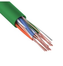 Rexant (01-0061-R) Кабель витая пара U/UTP, CAT 5e, PVC, нг(А)-LSLTx, 4х2х0,52мм, 24AWG, INDOOR, SOLID, зеленый, 305м, РФ