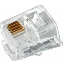 Rexant (05-1012) Разъем телефонный UTP, RJ-14 (6P4C), CAT 3