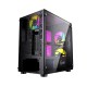 Корпус Powercase Mistral Micro H3B V2, Tempered Glass, 2x 140mm + 1х 120mm 5-color fan, черный, mATX  (CMIH3BV2-L3)