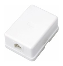 Rexant (03-0001) Розетка телефонная внешняя, 1 порт UTP RJ-14 (6P4C), CAT 3