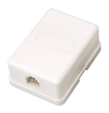 PROconnect (03-0001-4) Розетка телефонная внешняя, 1 порт UTP, RJ-11 (6P2C), CAT 3 (50 шт)