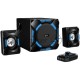 Компьютерные игровые колонки Genius SW-G2.1 1200, 100-240В,36Вт (Сабвуфер: 24Вт, Сателлиты: 6Втx2), мощные басы, синяя подстветка, блок управления, разъем