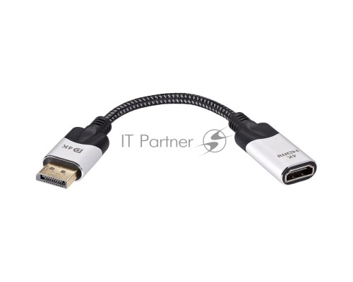 Кабель VCOM DISPLAY PORT TO HDMI 4K 0.15 M CG621M-0.15