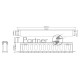 Кабельный органайзер Hyperline CM-1U-D75-PL-COV 1U шир.:19