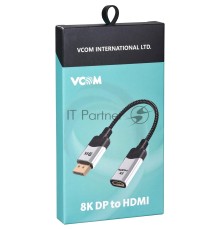Адаптер DisplayPort(M) ---> HDMI(F) 0.15m 8K@60Hz VCOM <CG6218M-0.15>