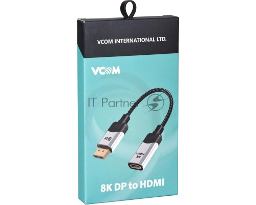 Адаптер DisplayPort(M) ---> HDMI(F) 0.15m 8K@60Hz VCOM <CG6218M-0.15>