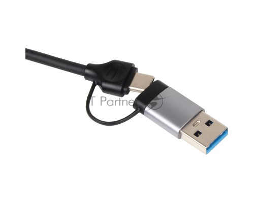 USB концентратор TypeC+adapter-->USB3.0+2USB2,0+SD+TF, VCOM