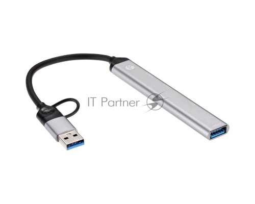 USB концентратор TypeC+adapter-->USB3.0+2USB2,0+SD+TF, VCOM
