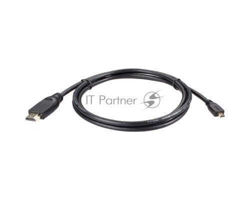 Кабель HDMI-19M --MicroHDMI-19M ver 2.0 1.8m VCOM <CG587-1.8M>