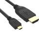 Кабель HDMI-19M --MicroHDMI-19M ver 2.0 1m VCOM <CG587-1M>