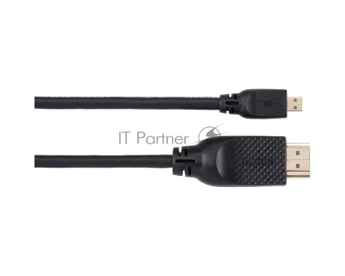 Кабель HDMI-19M --MicroHDMI-19M ver 2.0 1m VCOM <CG587-1M>