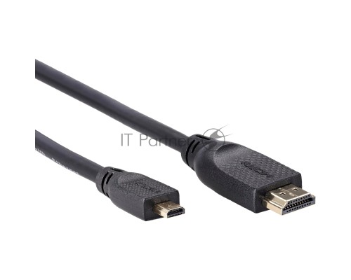 Кабель HDMI-19M --MicroHDMI-19M ver 2.0 1m VCOM <CG587-1M>