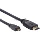 Кабель HDMI-19M --MicroHDMI-19M ver 2.0 1m VCOM <CG587-1M>