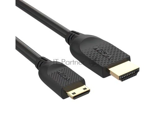 Кабель HDMI-19M --MiniHDMI-19M ver 2.0 1.8m  VCOM <CG583-1.8M>
