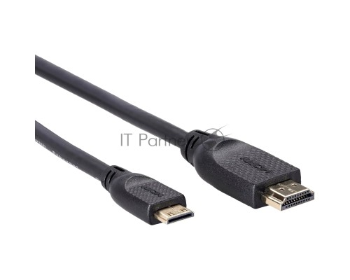 Кабель HDMI-19M --MiniHDMI-19M ver 2.0 1.8m  VCOM <CG583-1.8M>