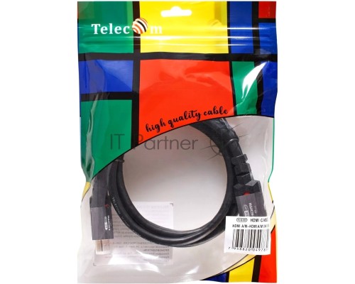 Кабель HDMI 19M/M,ver. 2.1, 8K@60 Hz 1.5m метал разъемы, Telecom <TCG365-1.5M>