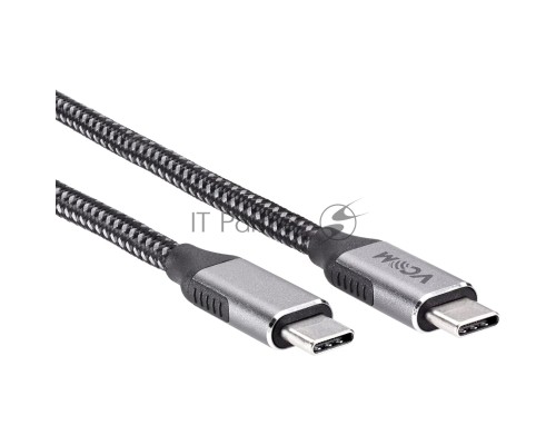Кабель USB3.2 Gen2X2, CM->CM, 20Gbs, 100WT, 4KX60Hz, All shell, 1.8m  VCOM <CU420M-1.8M>