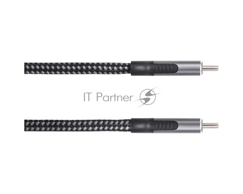 Кабель USB3.2 Gen2X2, CM->CM, 20Gbs, 100WT, 4KX60Hz, All shell, 1.8m  VCOM <CU420M-1.8M>