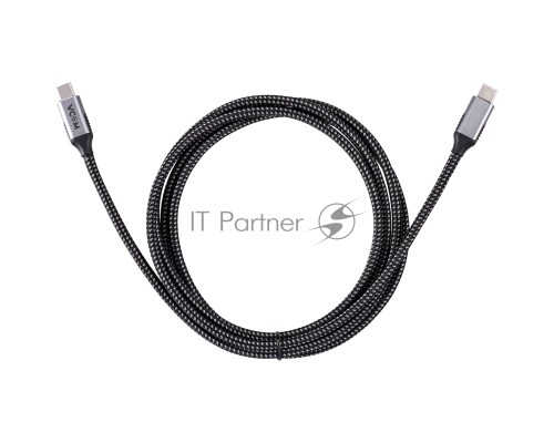 Кабель USB3.2 Gen2X2, CM->CM, 20Gbs, 100WT, 4KX60Hz, All shell, 1.8m  VCOM <CU420M-1.8M>