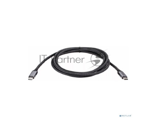 Кабель USB3.2 Gen2X2, CM->CM, 20Gbs, 100WT, 4KX60Hz, All shell, 1.8m  VCOM <CU420M-1.8M>