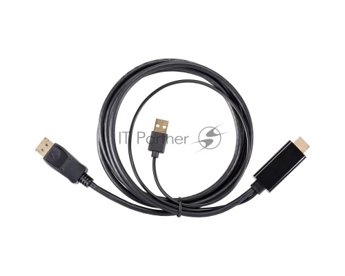 Кабель-переходник HDMI(M) +USB---> DP(M)  4K*60Hz 1.8M, VCOM