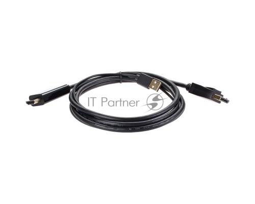 Кабель-переходник HDMI(M) +USB---> DP(M)  4K*60Hz 1.8M, VCOM
