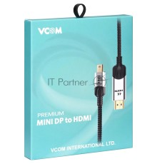 Кабель-переходник miniDisplayPort M-> HDMI M 4K@60Hz 1.8m VCOM
